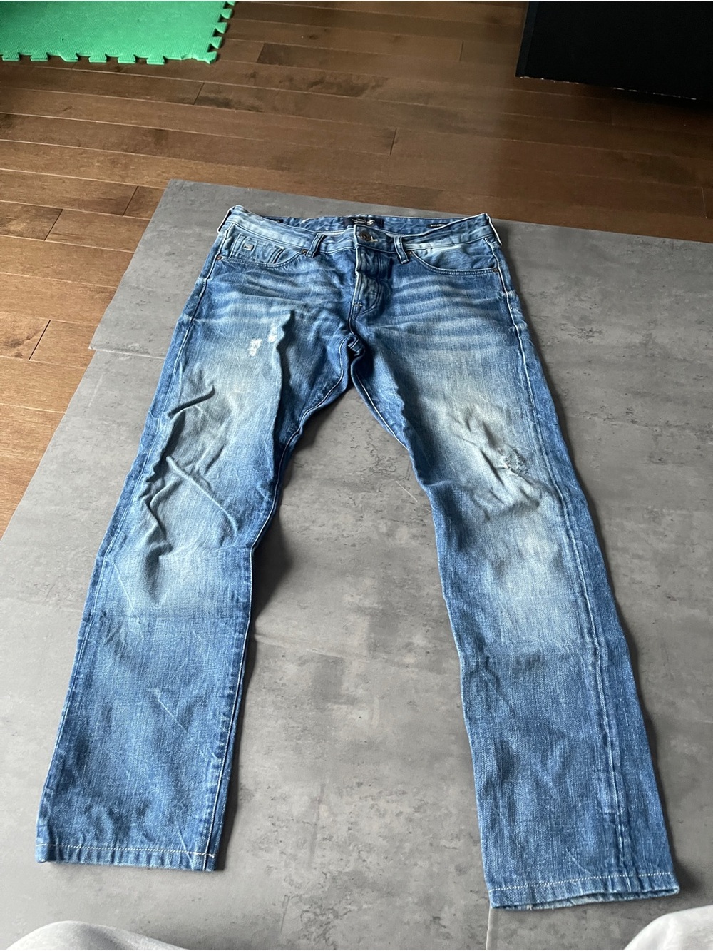 Scotch & Soda Faded Blue Straight Jeans